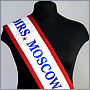 Фото вышивки на ленте для конкурса красоты Mrs. Moscow